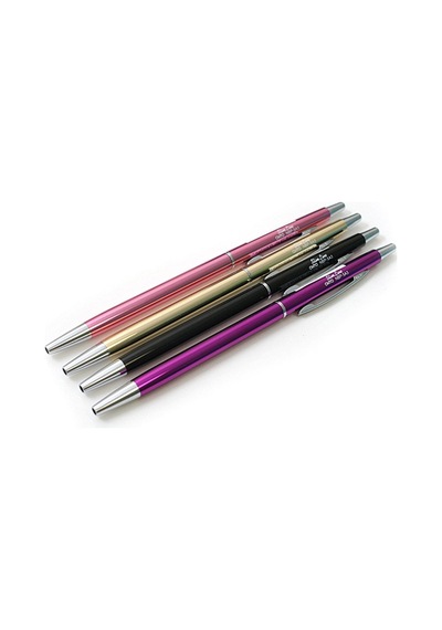 Ohto Slim Line Serisi Nbp-5b3 Metalik Mor Tükenmez Kalem 0.3 ---