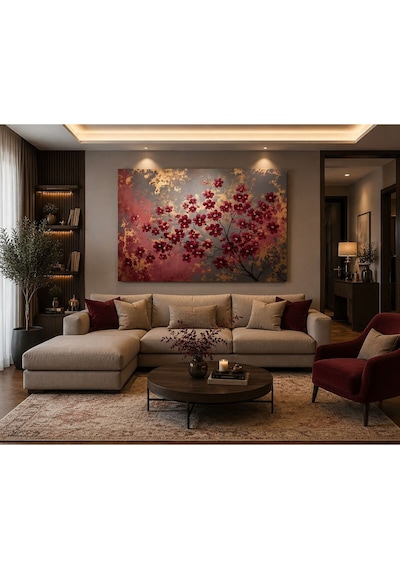Lüks Bordo Çiçekler Ve Altın Dokulu Soyut Kanvas Tablo Premium Çerçevesiz Duvar Dekoru Salon, Oturma Odası, Ofis Ve Yatak Odası İçin Modern Dekoratif Tablo Lüks Bordo Çiçekler Ve Altın Dokulu Soyut Kanvas Tablo Premium Çerçevesiz Duvar Dekoru Salon, Oturma Odası, Ofis Ve Yatak Odası İçin Modern Dekoratif Tablo