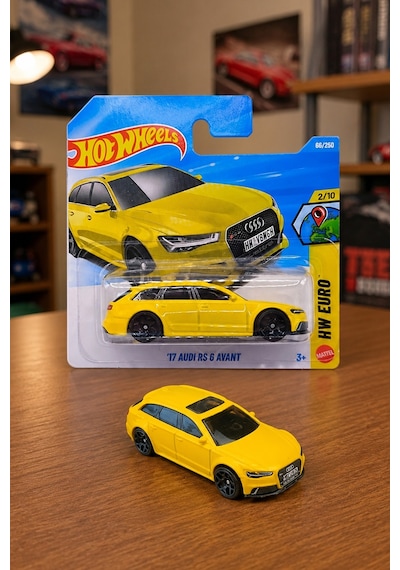 Hot Wheels '17 Audi Rs 6 Avant - Hw Euro Özel Seri Metal Oyuncak Araba Çok Renkli