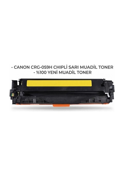 Canon Crg-059h /i-sensys Lbp852cx Chıpli Sarı Muadil Toner