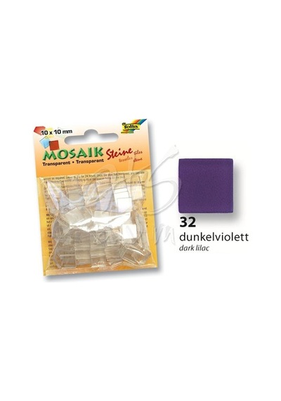 Folia Transparan Mozaik 10X10 Mm 190 Adet Mor 57232