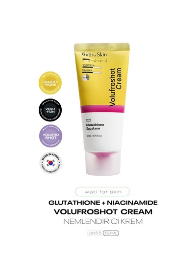 Glutatyon Skualen Ve Volufilin İçeren Aydınlatıcı Nemlendirici Wati For Skin Glutathione Volufroshot