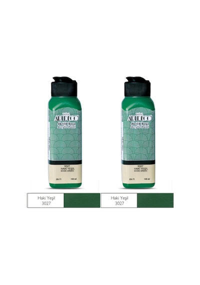 2 Li Akrilik Boya 140 Ml Renk Seçmeli Canlı Ve Pastel Haki