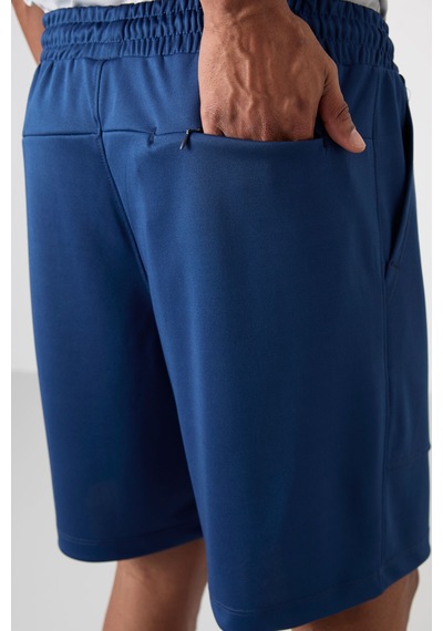 Tommy Life Parlament Polyester Kalın Yumuşak Comfort Fit Erkek Şort - 81272 Mavi