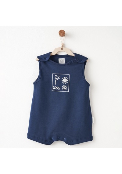 Andywawa Romper Relax Time Erkek Bebek Tulum Ac26737 Lacivert
