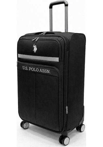 U.S. Polo Assn. Orta Ve Kabin Boy Valiz Seti 4 Teker U.s. Polo Assn. Kumaş Valiz Siyah 26050 Siyah