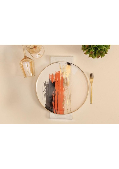 Desen4 Düz Tabak 27cm Açık
