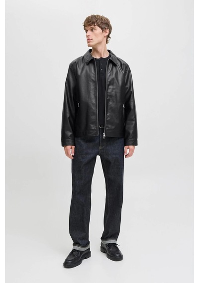 Jack & Jones Jack Jones Casablanca Pu Erkek Ceket 12278839 Siyah
