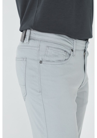 Gri Tencel Kumaş Erkek Yazlık Chino Pantolon