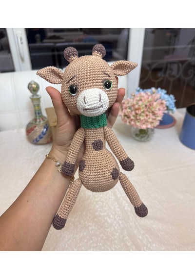 Zürafa Amigurumi Uyku Arkadaşı 26-27 Cm 26 Cm