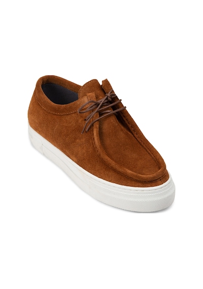 Deery Hakiki Süet Taba Rengi Sneaker Kadın Ayakkabı - Z1682ztbac02 Taba