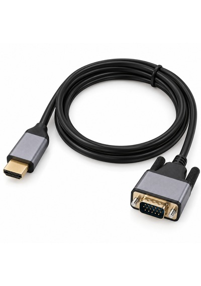 6102 Hdmı To Vga Görüntü Çevirici Dönüştürücü Adaptör Monitör Uydu Tv Kablosu 3m
