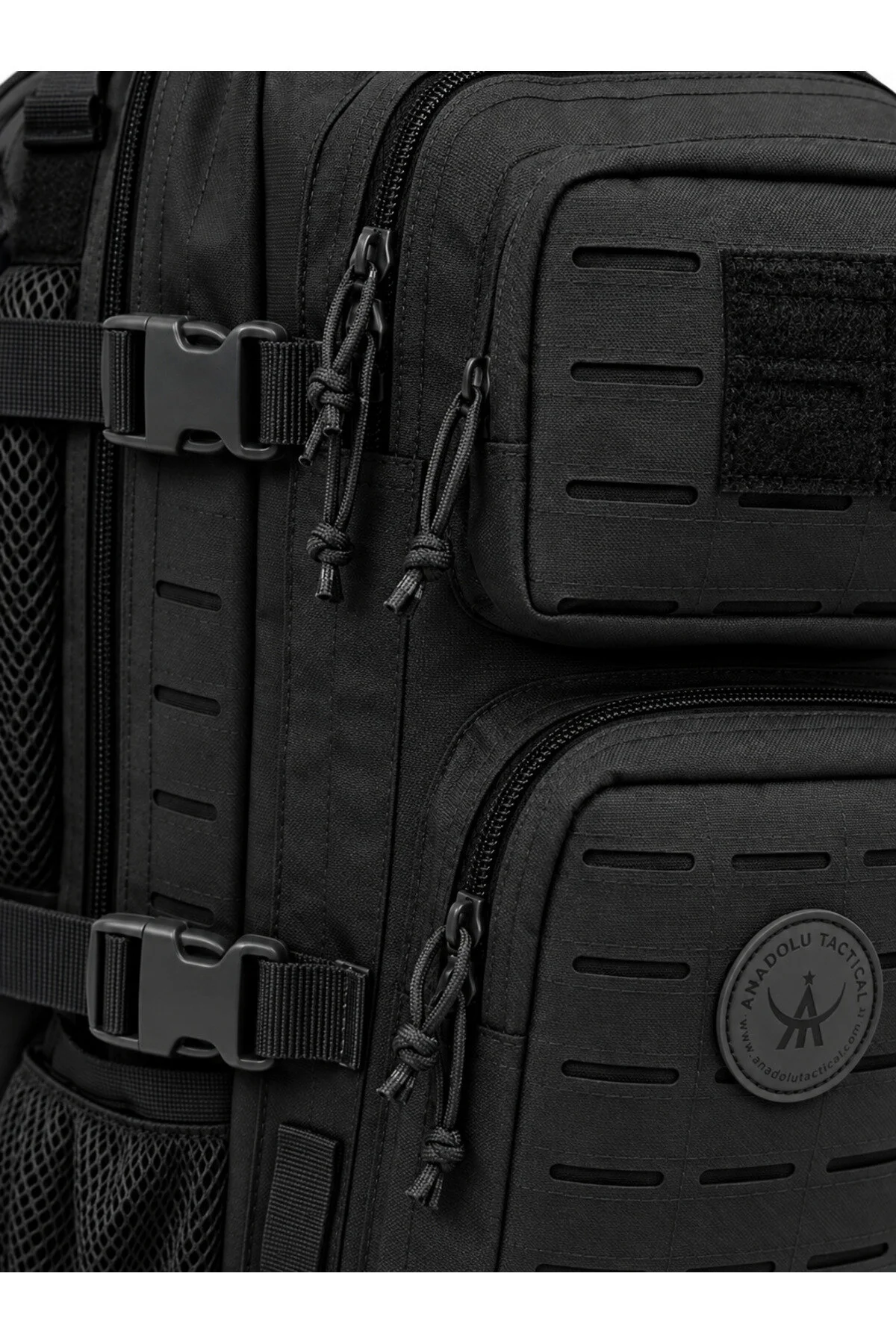 Anadolu Tactical 45l Taktik Sırt Çantası Haki Geniş Hacimli Çok Bölmeli Askeri Kamp Outdoor Çantası Siyah