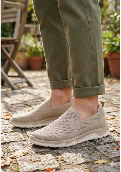 Mcdark Erkek Bej Triko Aqua Yazlık Sneaker Ayakkabı