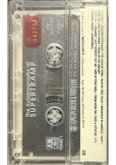 Plak Değildir Kaset Tir Kaset Supertramp The Autobiography Of S