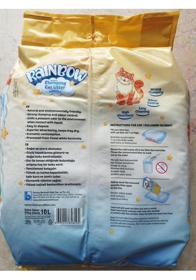 Topaklanan Parfümlü Bentonit Kedi Kumu 10l