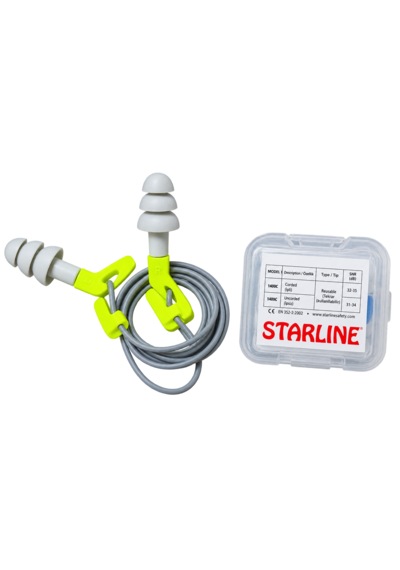 Starline İpli Gri Kulak Tıkacı