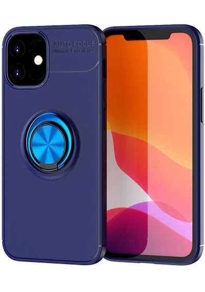 Apple Uyumlu iPhone 12 Mini Kılıf Yüzüklü Magnetli Ravel Case