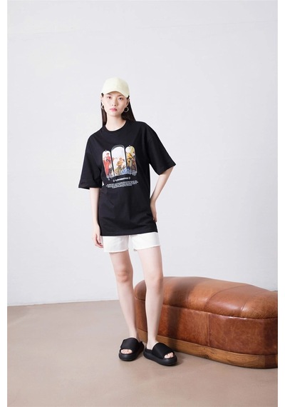 Startmore Unisex Point Of View Siyah Tshirt Siyah