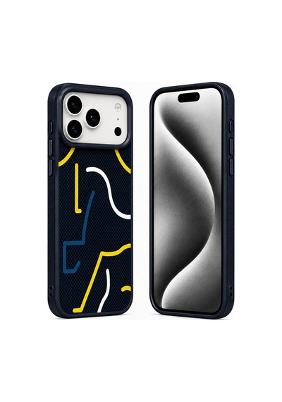 Nettech Apple iPhone 17 Pro Max Uyumlu Nt-n129 Desenli Seri Arka Koruma Kılıf - Turuncu