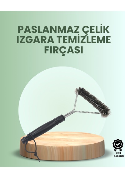 Nrzsnt Barbekü Ve Mangal İçin Tel Izgara Temizleyici Fırça