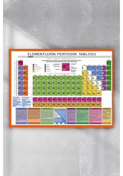 Pster7646 Periyodik Cetvel Bilimsel Poster 50x70cm