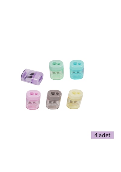 Trix Hazneli Oval Kalemtıraş 4 Adet