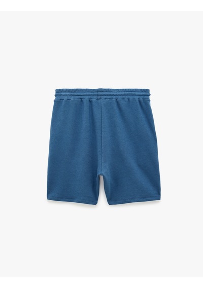 Koton Modal Karışımlı Cepli Straight Fit Beli Bağcıklı Spor Şort Lacivert 6sam40135nk