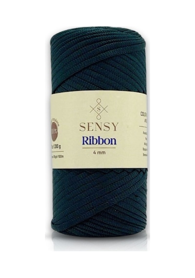 Premium Ribbon Polyester Makrome Ip 200 Gr Polyester Ribbon Ipi Supla Ip Çanta Ipi Yeşil