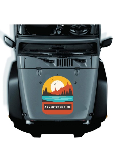 Kamp Ve Macera Sticker - 4x4 Off Road Adventure Sticker - Araba Oto Motosiklet Karavan Camsticker - 00115 20x16 Cm