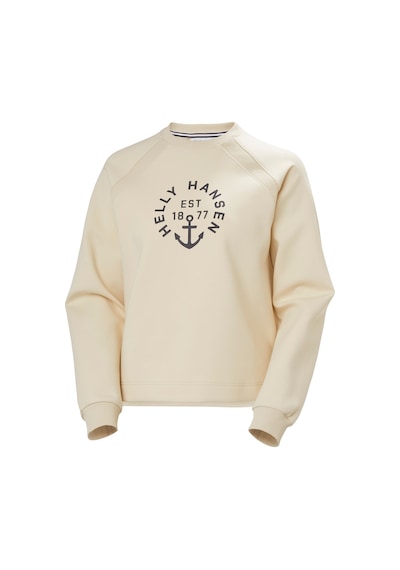 Helly Hansen W Caprı Graphıc Sweat Shırt Krem