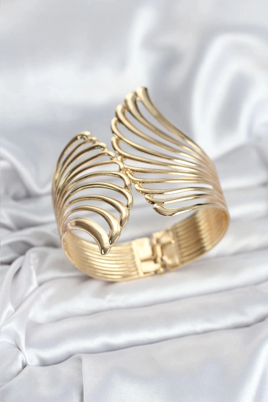 Pirinç Gold Renk Vintage Kadın Bileklik Çok Renkli