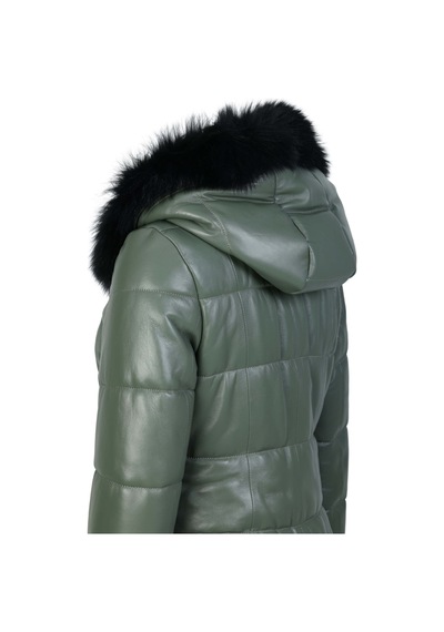 Tamer Tanca Kadın Hakiki Deri Su Yeşili Deri Mont 571 Z-361 Byn Derımont Sk23/24 Mınt Derı