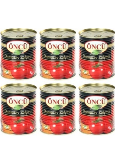 Domates Salçası Teneke 830 G 6 Adet