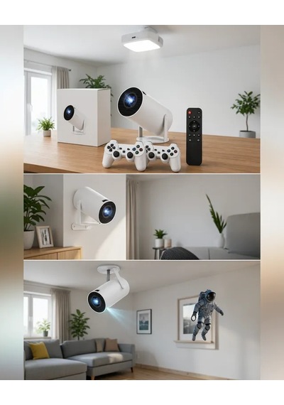 Astraltech Kablosuz 4k Projeksiyon Cihazı Wi-fi 6 Ve Bluetooth 5.0