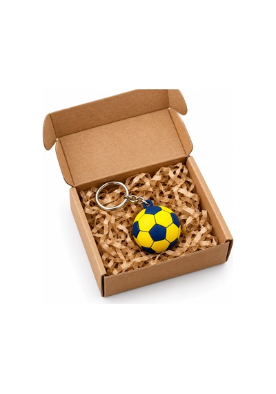 3d Anahtarlık Futbol Topu 3 Cm Sarı Lacivert Qtop Q-0941