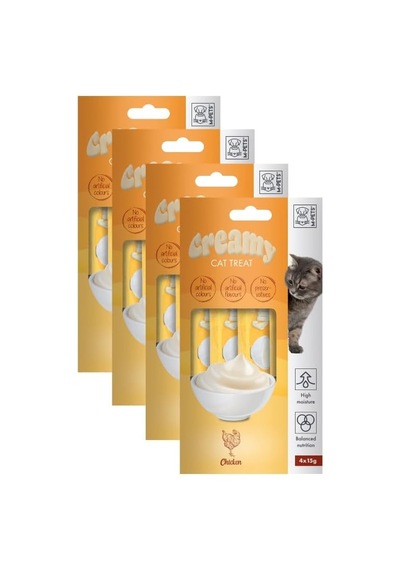 Creamy Tavuklu Kedi Ödülü, 4 X 15 Gr