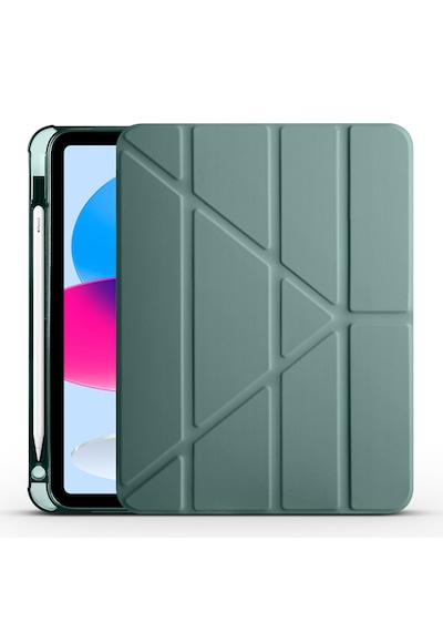 Apple Uyumlu iPad 11.nesil A16 11inç/10.nesil 10.9inç 2025 İle Kılıf Katlanabilir Standlı 360 Yumuşak Kalem Bölmeli Kapak Tablet Kılıfı