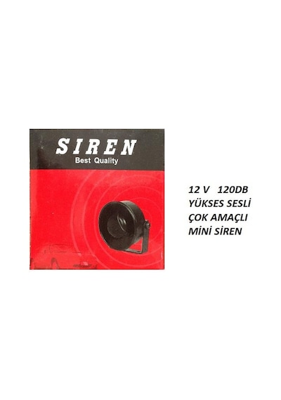 Mini Siren 12V Piezo - 120Db Yükses Ses