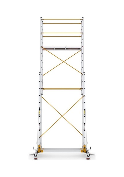 Çağsan 2x11 Basamaklı Telesafe Xl Fp - İki Parçalı Alüminyum İskele S006 Xl Fp