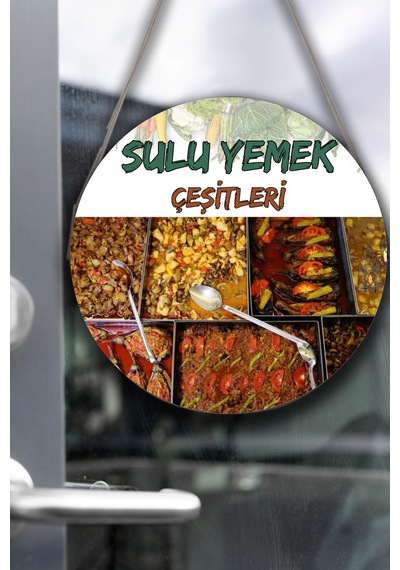 Lokanta Sulu Yemek Salonu İçin Duvar, Kapı, Çift Taraflı Askılı Pano Karşılama Tabelası, Yemek Tablo