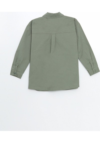 Lcw Modest Yeşil Oversize Kadın Gömlek Tunik
