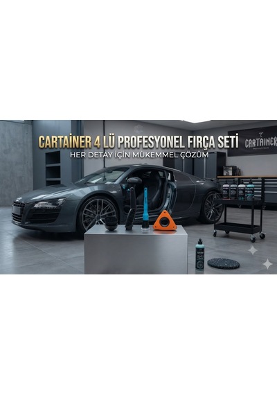 Cartaıner 4 Lü Profesyonel Fırça Seti Her Detay İçin Mükemmel Çözüm 4 Adet