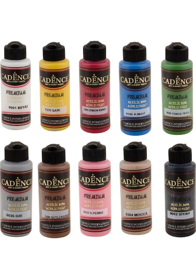 Cadence Akrilik Boya 120 ML 10'Lu Set