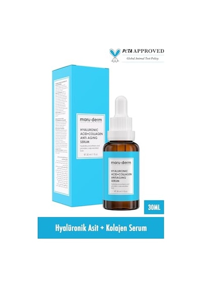 Maruderm%2 Hyalüronik Asit &%5 Kolajen Cilt Bakım Serumu Yoğun Nem Ve Dolgun Görünüm Destekleyici Yüz Serumu, Peptit & Panthenol İle, 30 Ml
