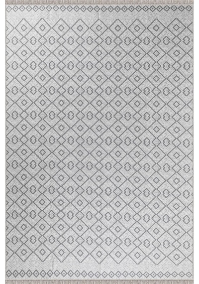 Arya Vl Çift Taraflı,katlanabilir,yıkanabilir,yüksek Kalite Pamuk Salon,oturma Odası,balkon Kilim Krem-gri 3