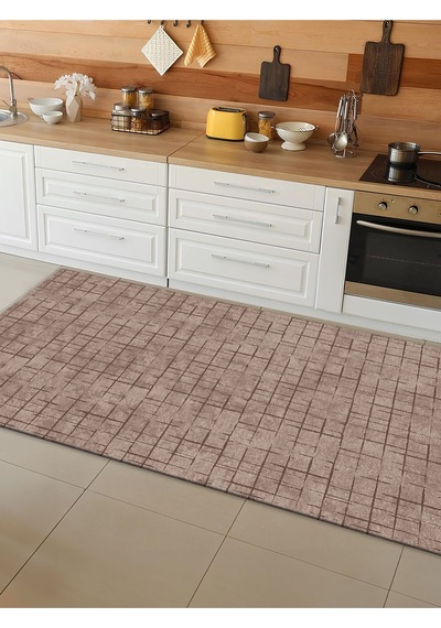 Makinede Yıkanabilir Kaymaz Taban Leke Tutmaz Dijital Baskı Mutfak Halısı 6488m 001