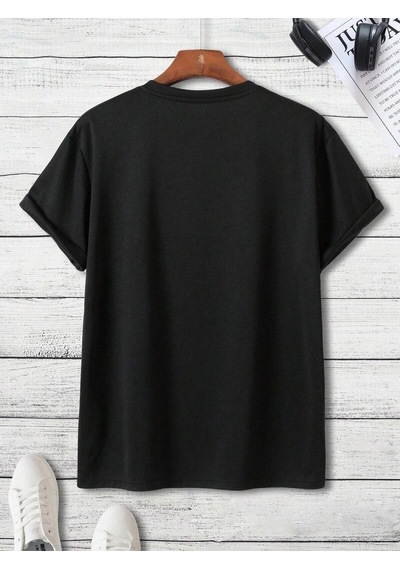 Startmore Unisex Oversize Eyfel Kulesi Baskılı T-shirt Siyah