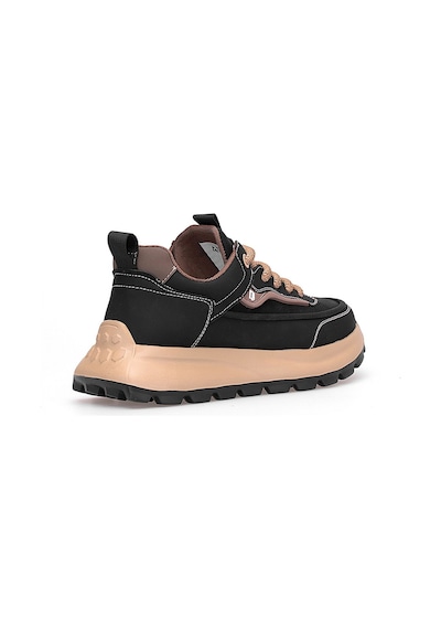 Guja 25k501-1 Erkek Hakiki Deri Sneaker Siyah Siyah