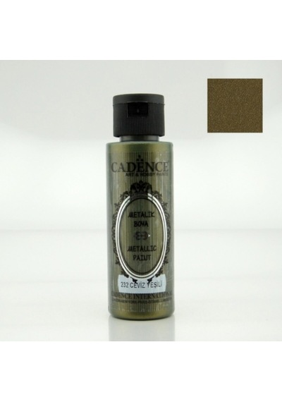 232 Ceviz Yeşili 70Ml Metalik Boya